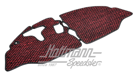 Tappetini, cocco, 59-65, rosso / nero | ZVW 2BUS ARD | 098-0040-17