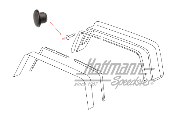 Capuccio, per  515-0150, supporto Targe, 74-94                                                      