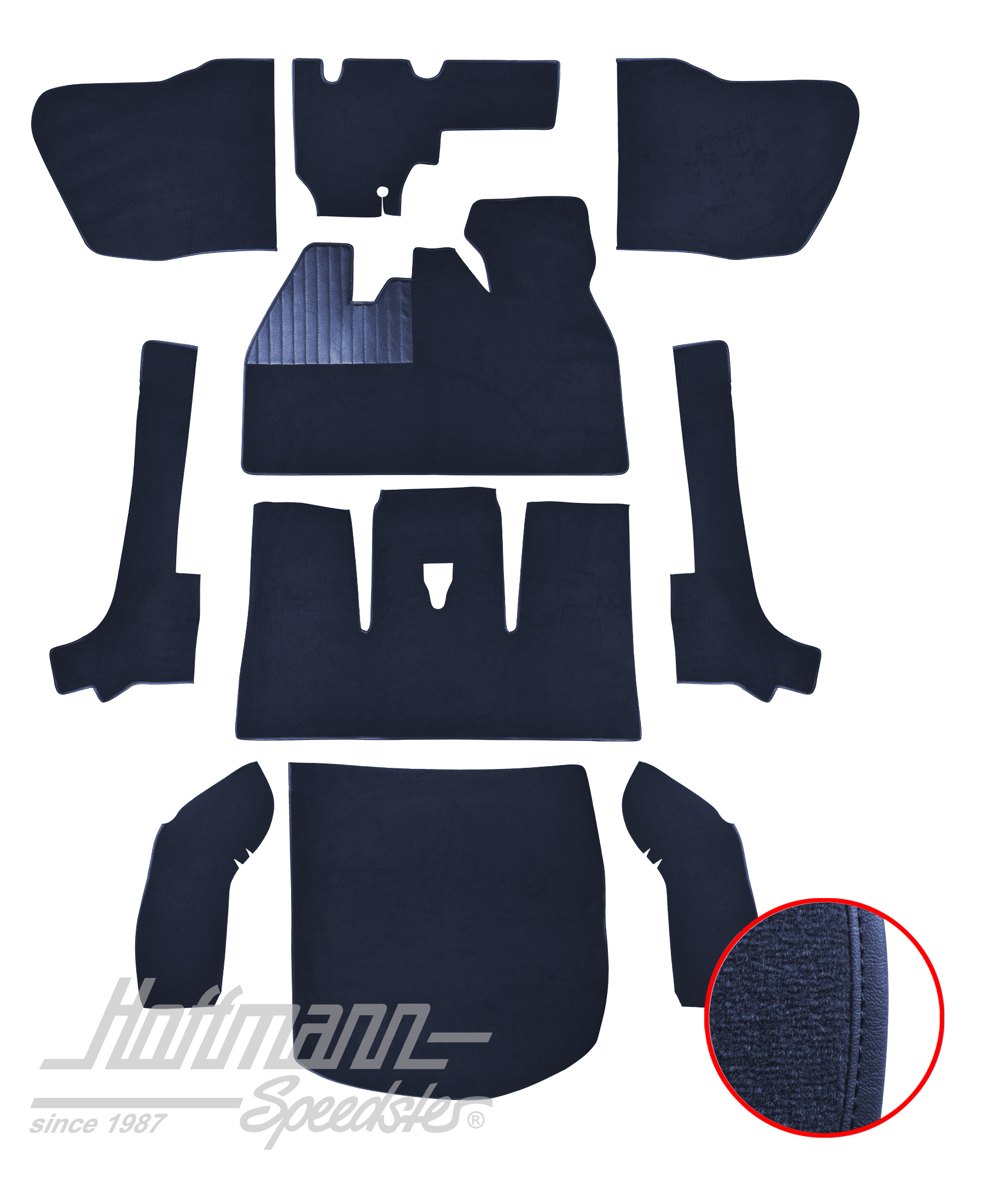 Set tappeti, Cabriolet,8.66-7.70, blu |  | 026-5924