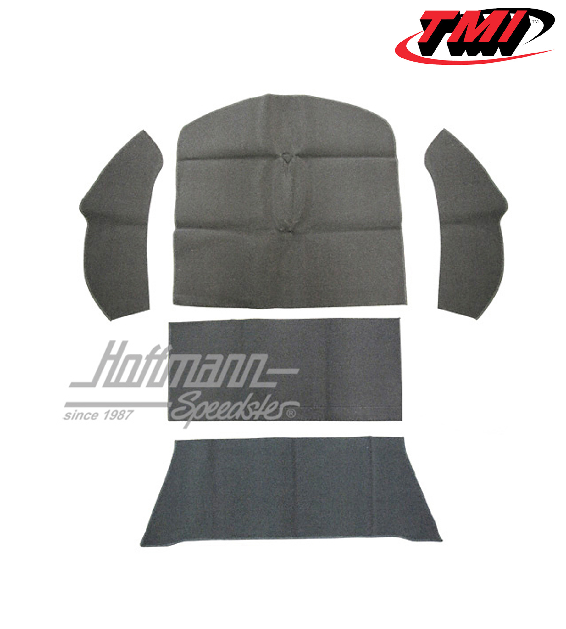 Set tappeti, bagagliaio, Berlina, grigio, 8.72- | 34-R1103-407 | 020-5348