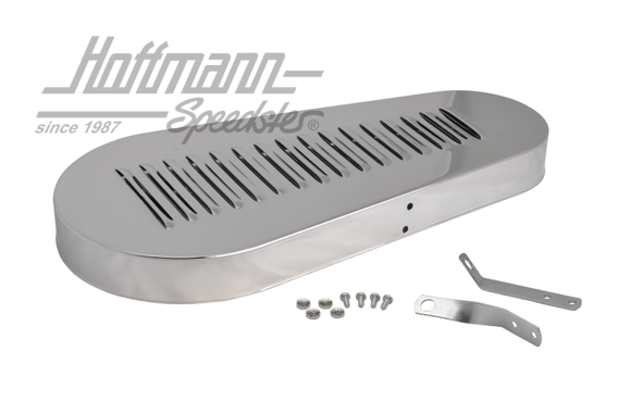 Copricinghia trapezoidale, cromata, con intagli L | AC 119 592 | 010-1031