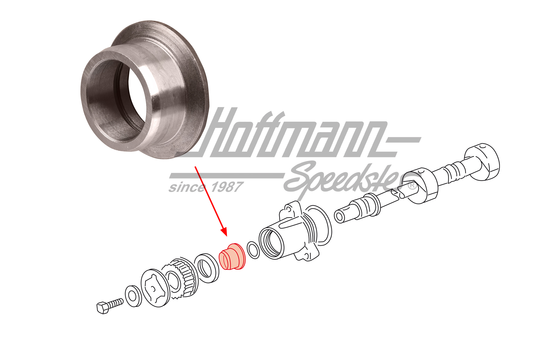 Bussola distanziale, albero di bilanciamento, 924S/944                                              