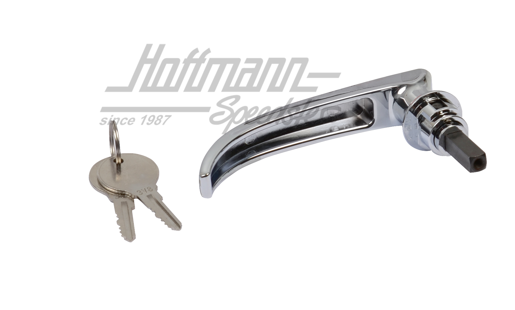 Maniglia porta ribaltabile, esterna, cromata, 58-67, corta                                          