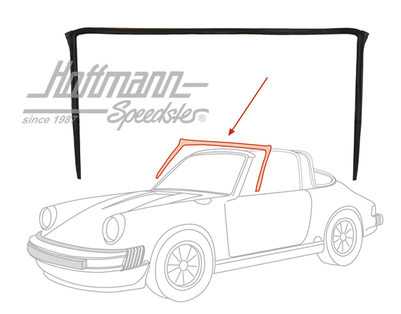 Guarnizione, tealio parabrezza, 86-94                                                               