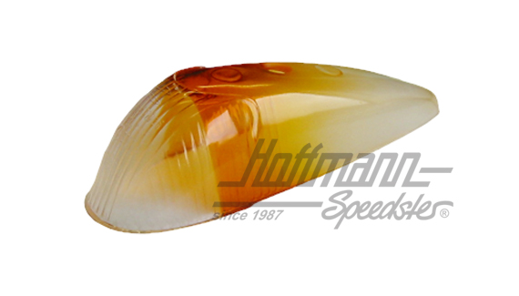 Vetro di lampeggiatore, stretto, trasparente/arancio, esportazione | --- --- --- | 020-4457-30