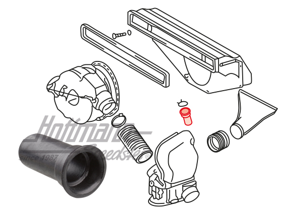 Boccola di scarico dell'acqua
, alloggiamento del ventilatore, 911/912 | 901 571 326 32 | 515-0875