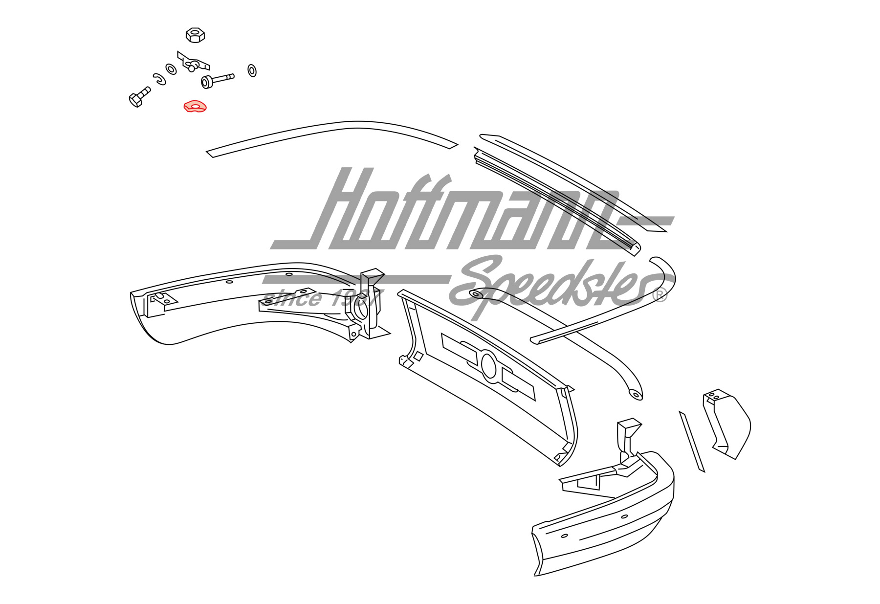 Rondella, tubo di supporto
, paraurti
                                                            