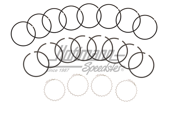Anelli del pistone 83 mm, 1500, per 4 pistoni | 311 198 163 A  (2mm) | 010-0524-10