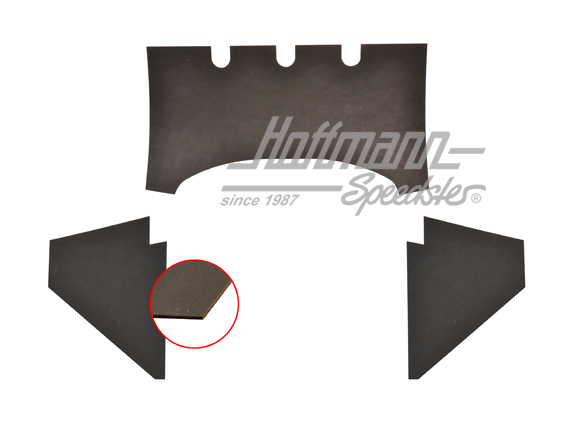 Fonoassorbente vano motore, in 3 parti, Germania, Cabriolet | 151 898 805 | 020-5390-03