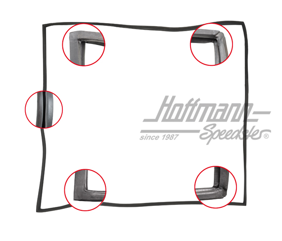 Guarnizione porta scorrevole, 8.67-, destra, qualità top                                            