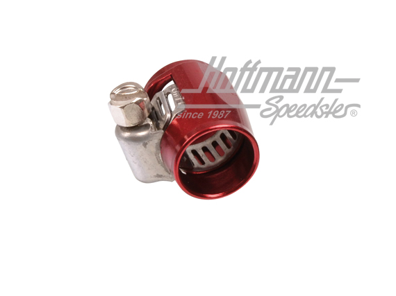 Collare per tubo flessibile speciale, alluminio rosso, 21-25mm                                      