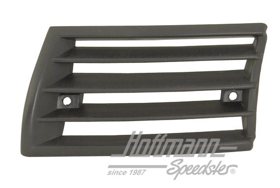 Griglia decorativa del clacson, nera, 911, .65-.68, sinistra                                        