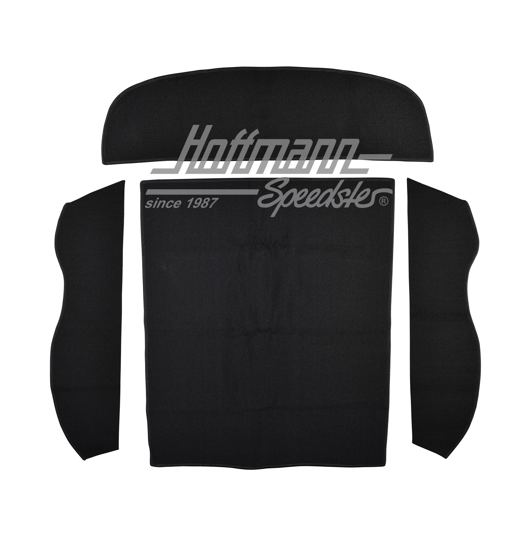 Set di tappeti, bagagliaio, posteriore, Notchback, negro | 34-R3137-301 | 069-9690