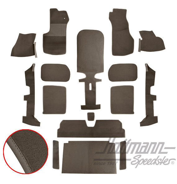 Set tappeti, Golf Cabriolet, 79-93, grigio |  | 180-3010-18