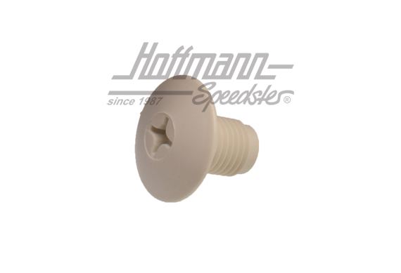 Tappo di chiusura, clip per cintura di sicurezza, bianco | 211 857 785 A 581 | 045-9189-34