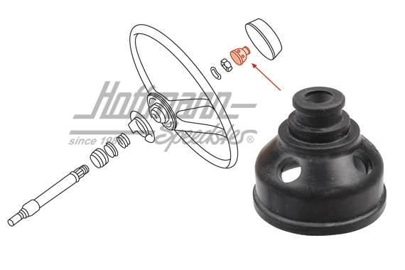 Cappuccio, sotto il 
ulsante clacson, 356/911/914
 | 901 347 823 01 | 510-2784