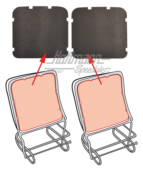 Copertura, schienale, posteriore, 56-64 | 111 881 795 A | 055-5055-06