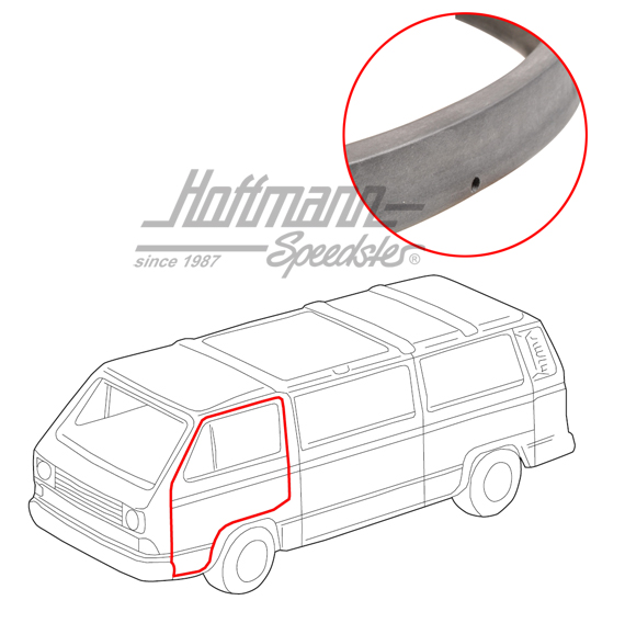 Guarnizione porta, Furgone T3, anteriore, sinistra / destra | 251 837 911 B | 350-2500