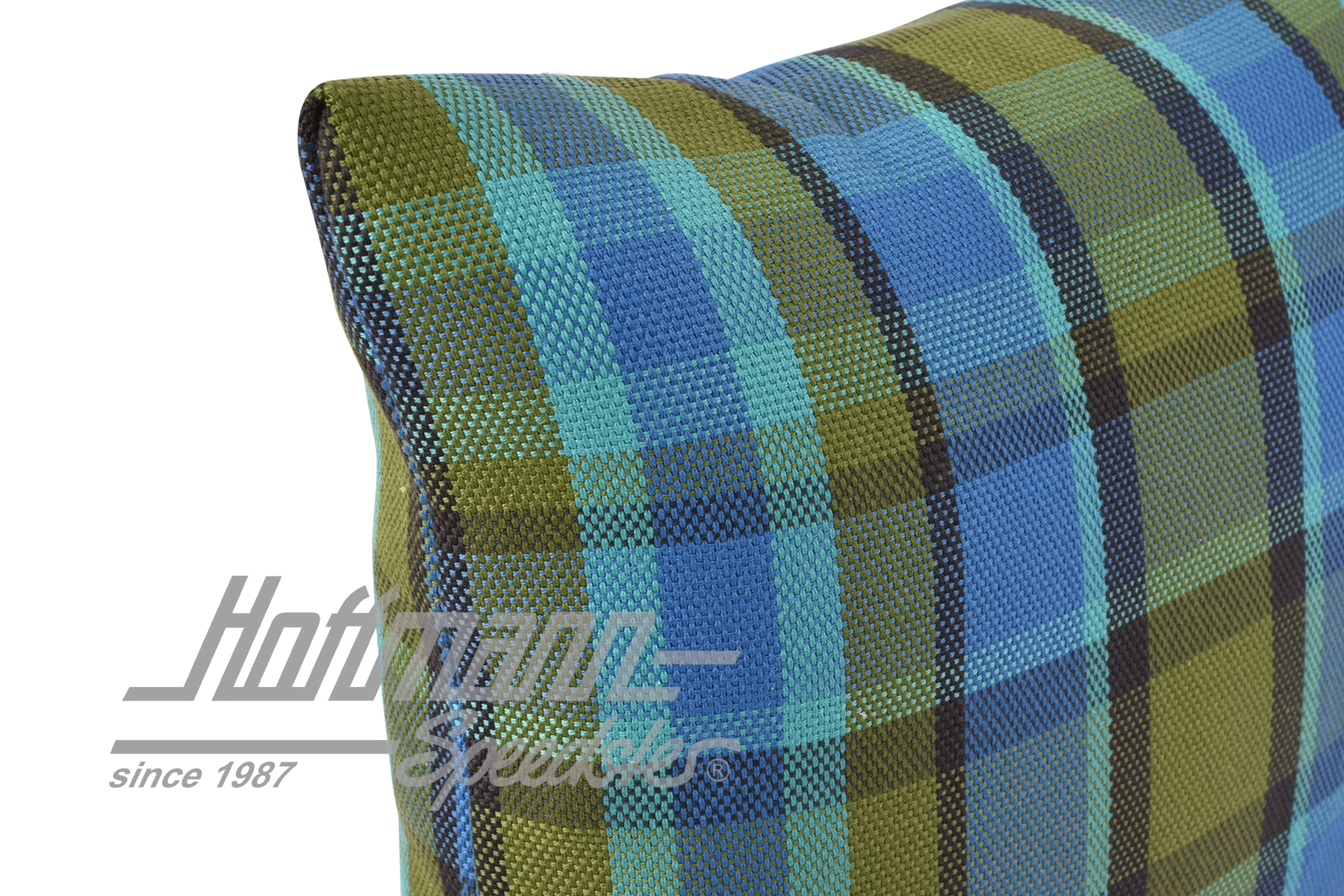 Cuscino, Westfalia, blu/verde, 39x39cm                                                              
