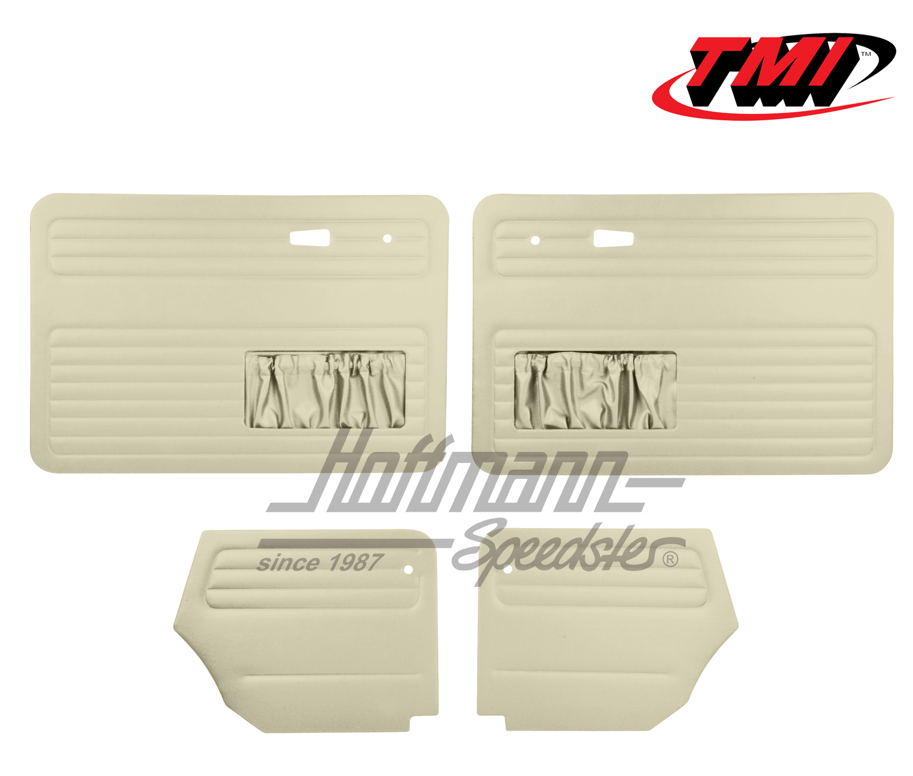 Pannelli per portiera e laterali, Maggiolino Cabriolet, 66-72, bianco vecchio | 10-1329-15 | 055-7574