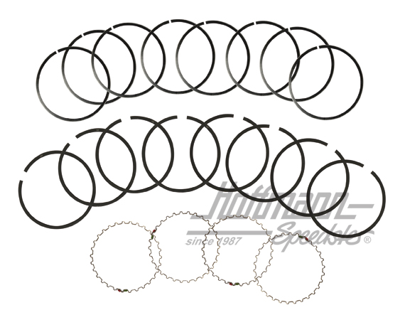 Anelli del pistone 90.5 mm, completo per 4 pistoni | 311 198 169  90.5mm | 010-0525-02
