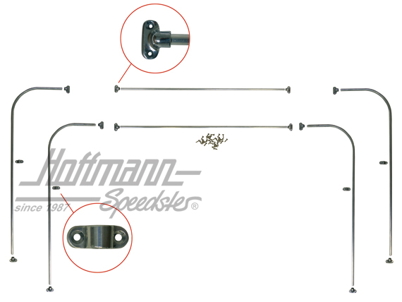 Jail Bars, vetri laterali / lunotto, 3.55-7.63 | 0564-31 | 097-8500