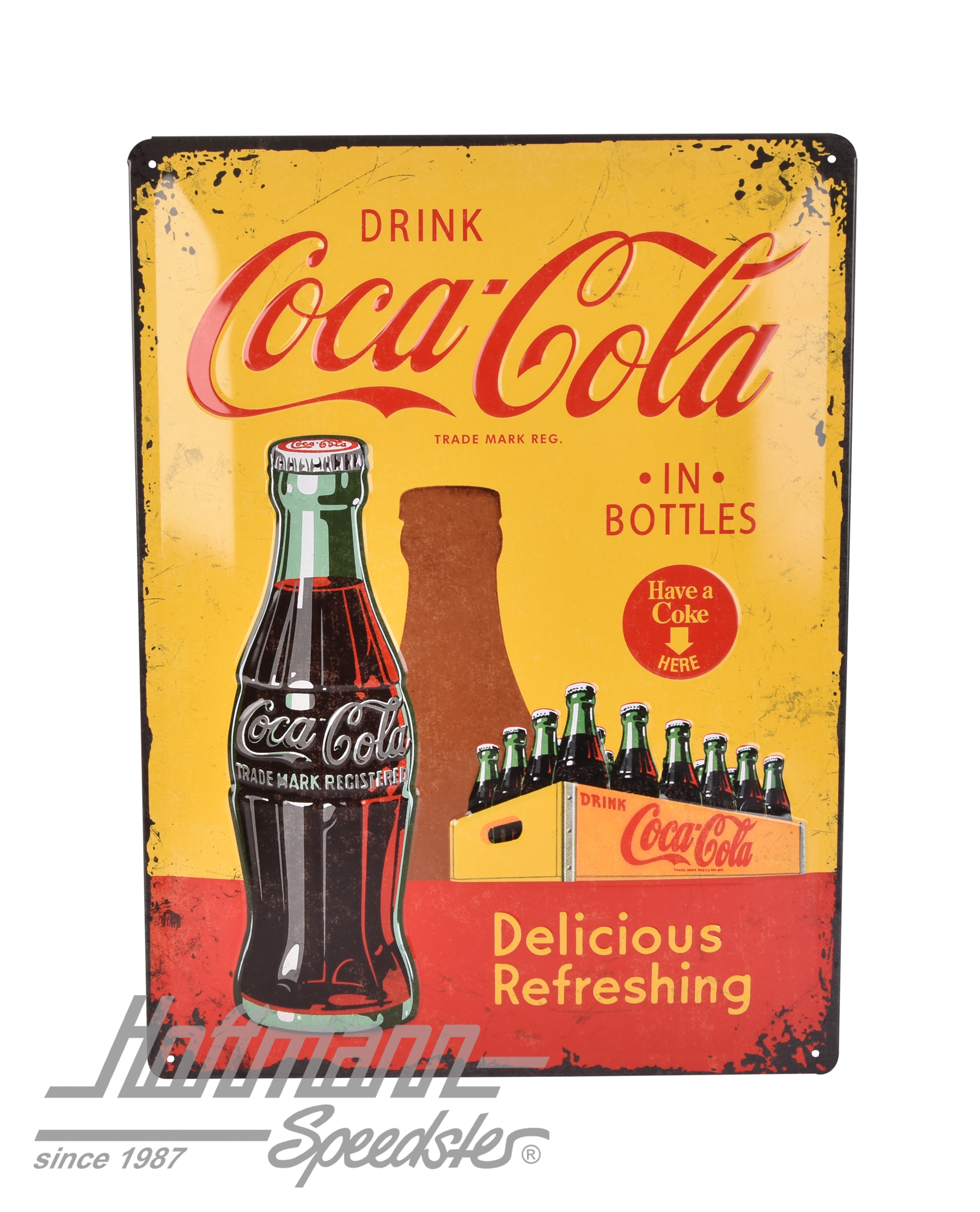 Cartello in lamiera, 300x400mm, COCA-COLA |  | 021-0176-90