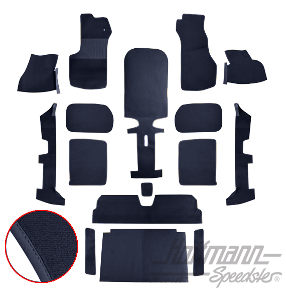 Set tappeti, Golf Cabriolet, 79-93, blu |  | 180-3010-40