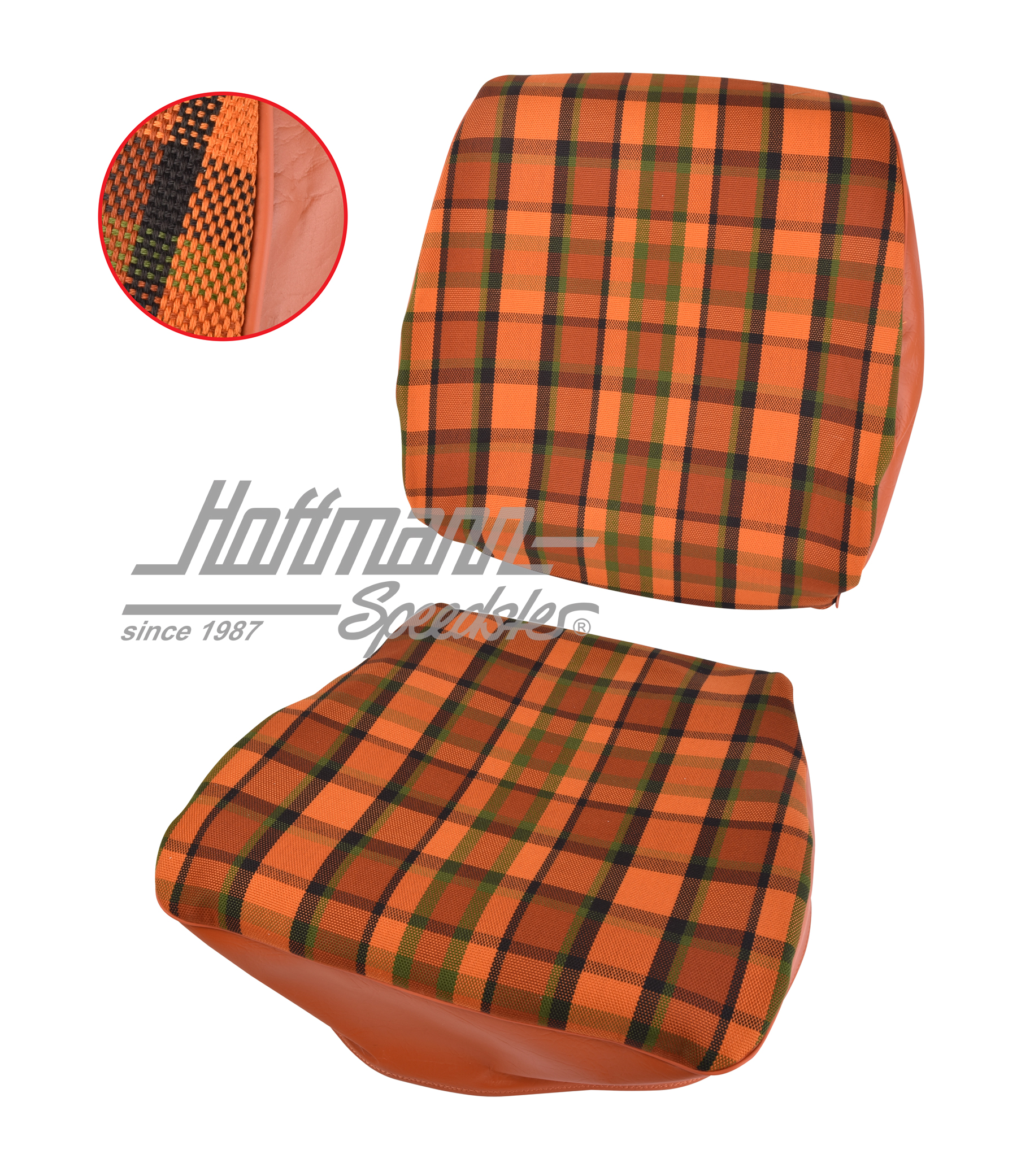 Coprisedile, Westfalia, rosso/arancione, 74-79                                                      
