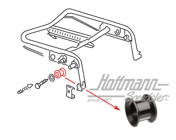 Boccola, bloccaggio sedile, 12.77- | 171 881 299 C | 055-7094-10
