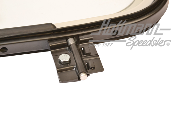 Deflettore, completo, Furgone T2, cromato, sinistra                                                 