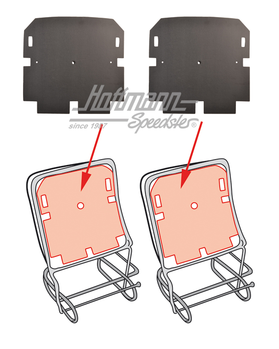 Copertura, schienale, posteriore, 64-72 | 111 881 795 B | 055-5055-08