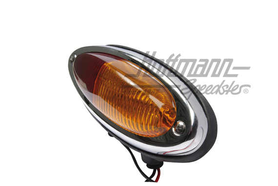 Fanale posteriore, 356, completo, arancio/rosso, destra                                             