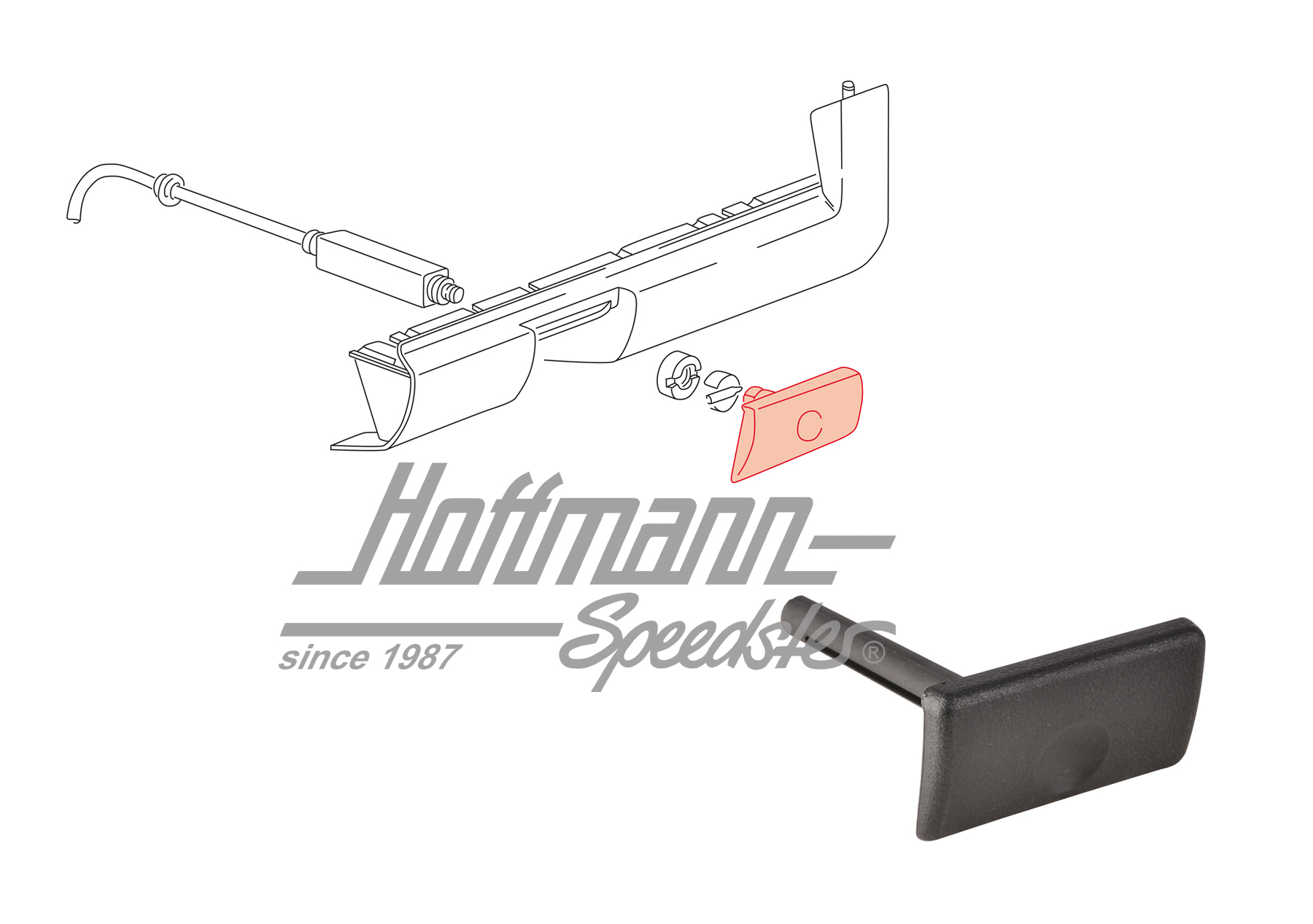 Maniglia trazione, cavo starter, Diesel, 1.85-7.92 | 251 711 503 | 307-5780-08