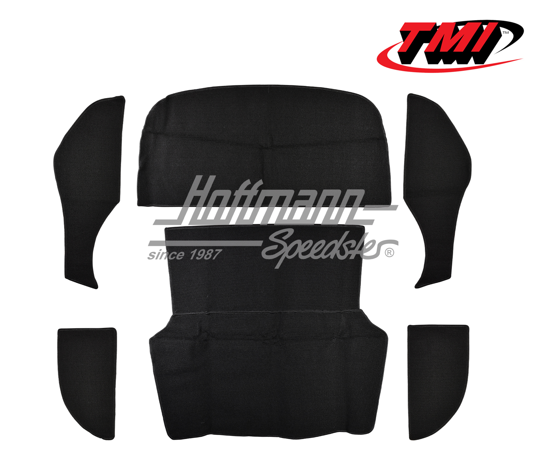 Set di tappeti, bagagliaio, posteriore, Hatchback, nero | 34-R3136-301 | 069-9693