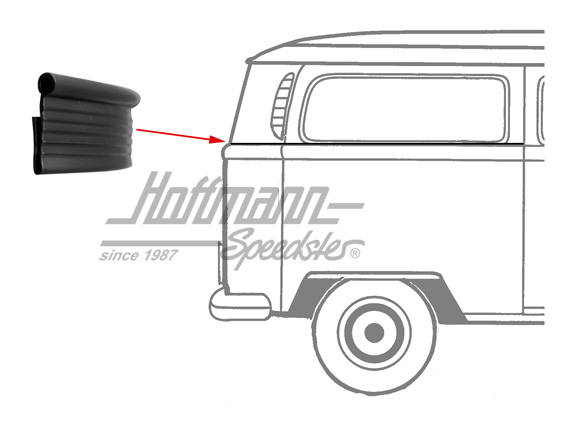 Profilo, copertura, parte laterale, sinistra/destra | 211 843 799 B | 090-6200