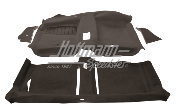 Set tappeti, Golf 1, 2 porte, nero                                                                  