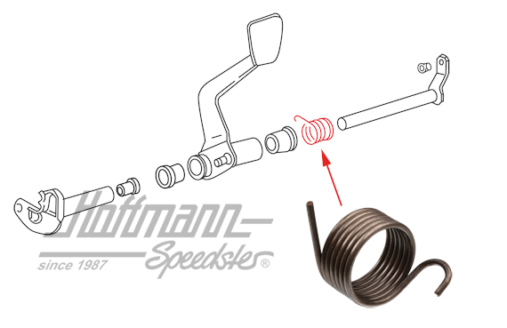 Molla, pedale del freno,  911, 74-89 | 911 423 531 03 | 530-3120-38