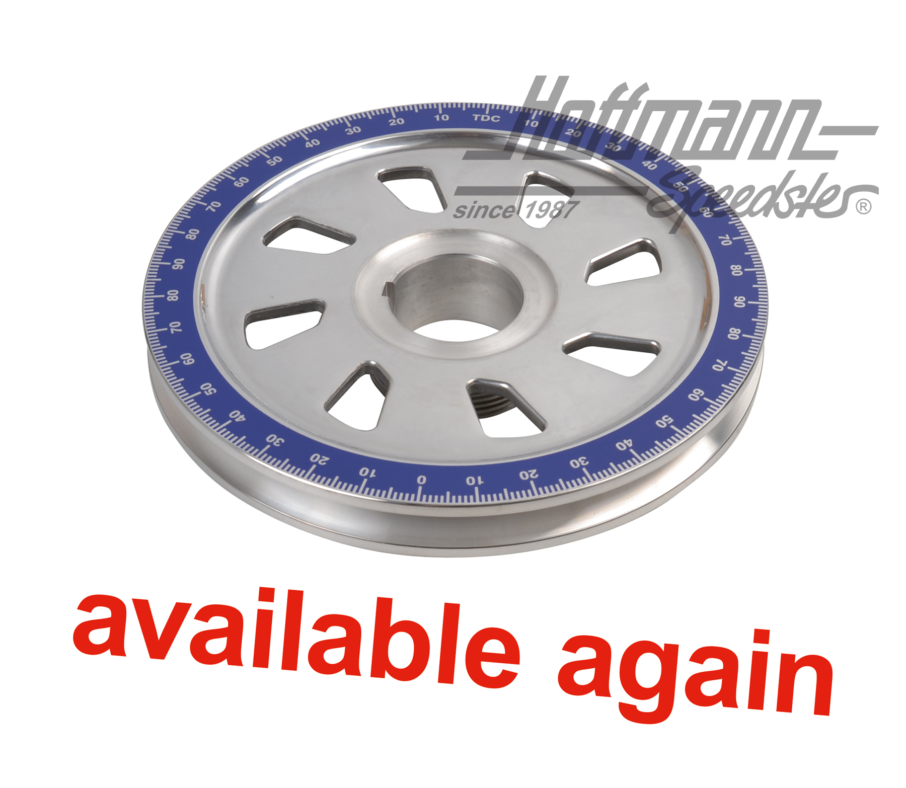 Puleggia, alluminio, Shark-Design, blu | AC 105 255 | 010-1132