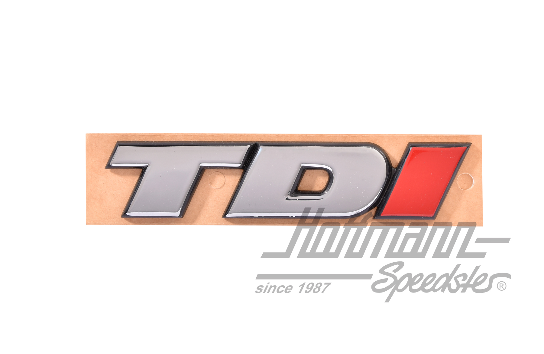 Logo, posteriore, TDI, cromato / rosso | 7D0 853 675 C | 408-6573-20