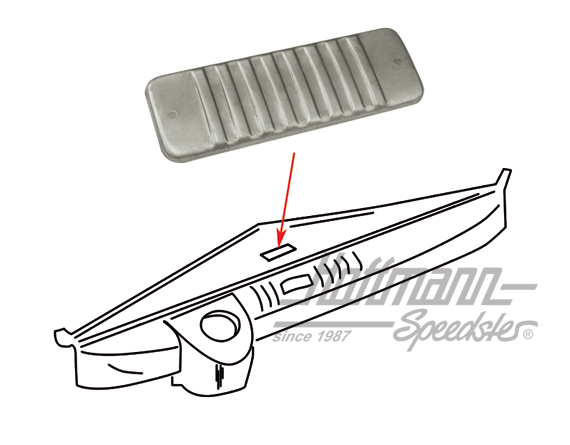 Coperchio del vano dell'autoradio, Furgone T1, 55-7.66 | 211 805 181 | 089-4035