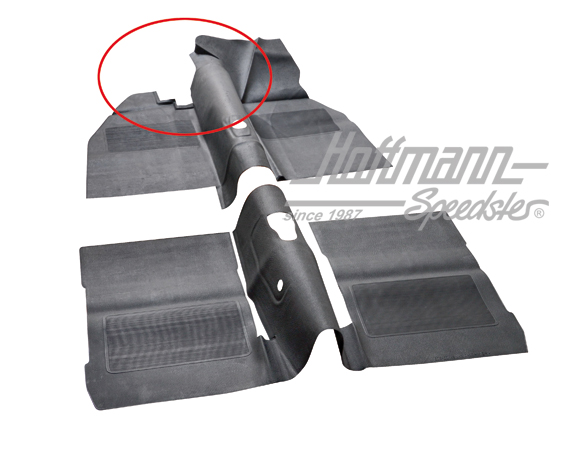 Rivestimento gomma, piastra di fondo, 8.72-, nero | 113 898 700 | 020-0027