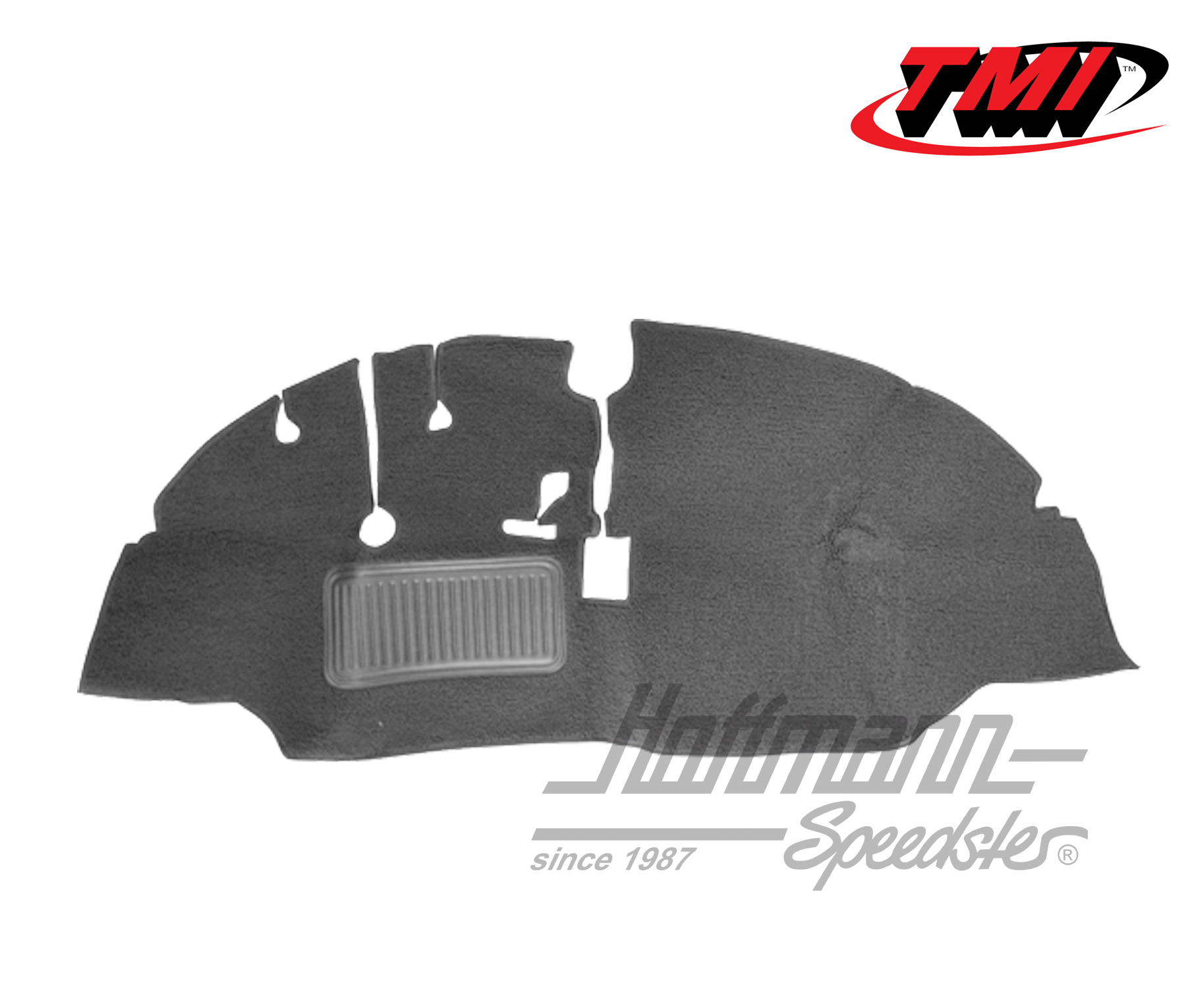 Tappeto di gomma, spazio per i piedi, Furgone T1, 65-67, grigio | 34-F2102-407 | 098-0002