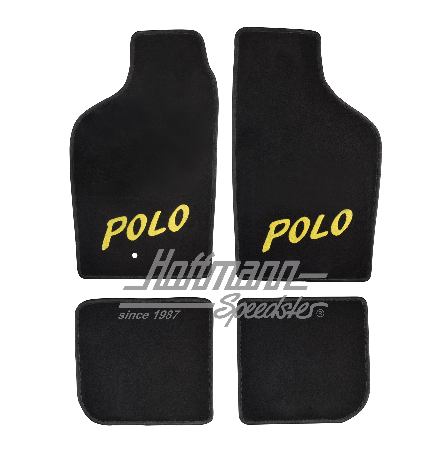 Tappetini, Polo, -7.94, 4 pezzi, nero/giallo |  | 200-6214