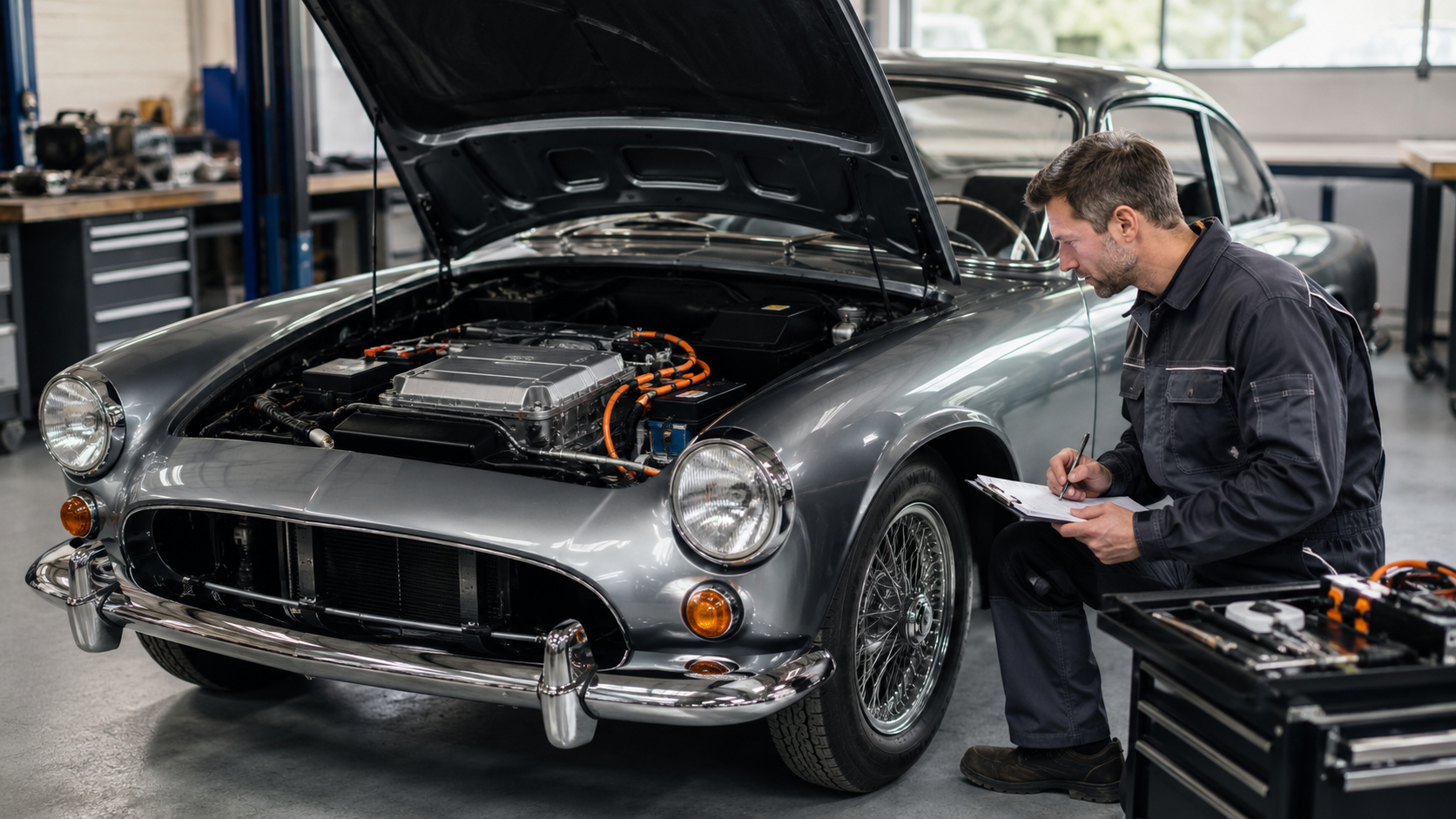 Auto d’epoca convertite all’elettrico: quali effetti ha la conversione sullo status H?