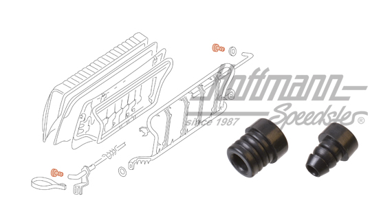 Tappo, arresto panca posteriore, 8.67-, coppia | 111 885 661/111 885 662 | 055-5003-08