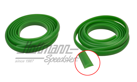 Profilo, modanature poggiapiedi, verde                                                              