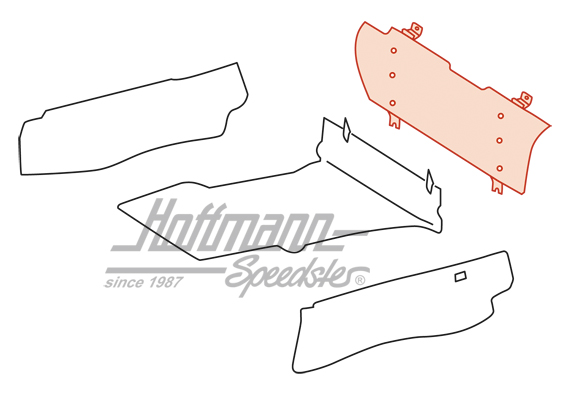 Rivestimento, bagagliaio superiore, 69-76                                                           