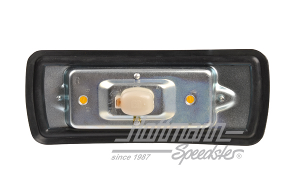 Lampeggiatore, bianco / arancio / cromato, 67-72, destra                                            
