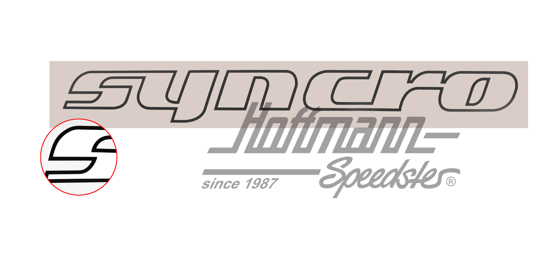 Adesivo, Syncro, Furgone T3, nero | 255 070 734 A  S | 370-3854-32